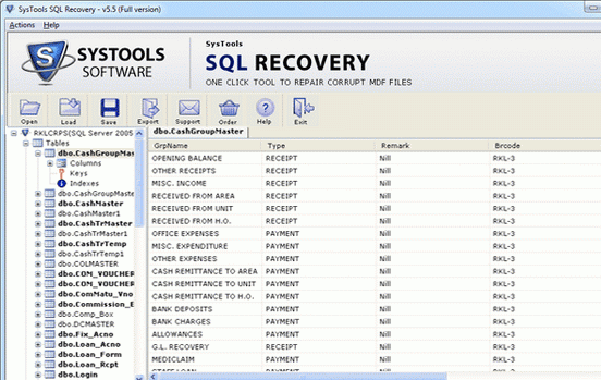 SQL Recovery Tool Free Download Screenshot 1