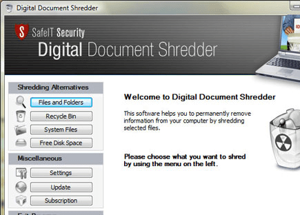 Digital Document Shredder Screenshot 1