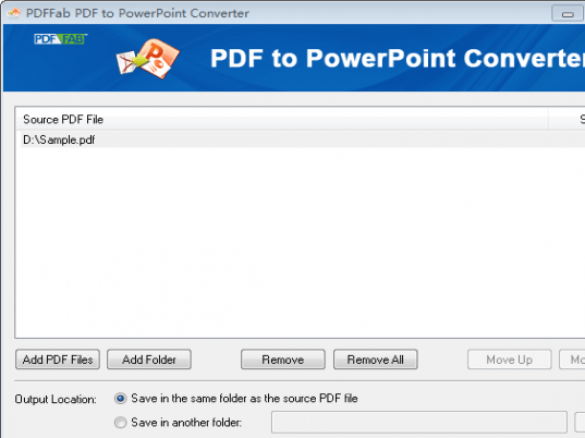 PDFFab PDF to PowerPoint Converter Screenshot 1