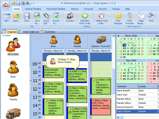 OrgCourier for Workgroup Screenshot 1