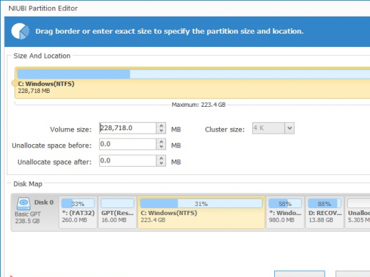 NIUBI Partition Editor Professional Edition Screenshot 1