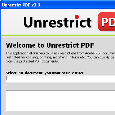 Unlock PDF Protection Screenshot 1