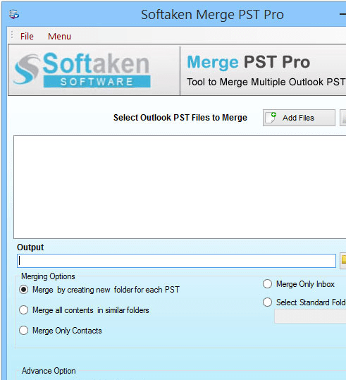 PST Merge Screenshot 1