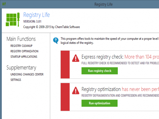 Registry Life Screenshot 1