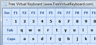 Free Virtual Keyboard Screenshot 1