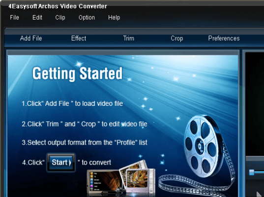 4Easysoft Archos Video Converter Screenshot 1