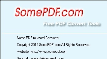 Some PDF to Word Converter Screenshot 1