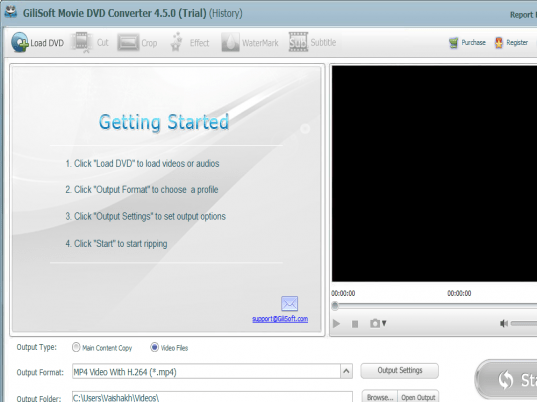 GiliSoft Movie DVD Converter Screenshot 1