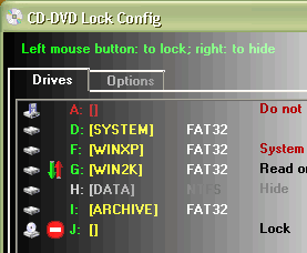 CD-DVD Lock Screenshot 1