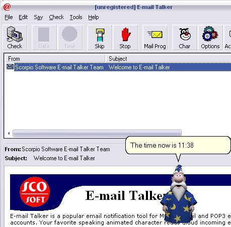E-mail Talker Screenshot 1