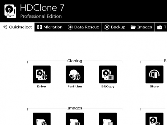 HDClone Free Edition Screenshot 1