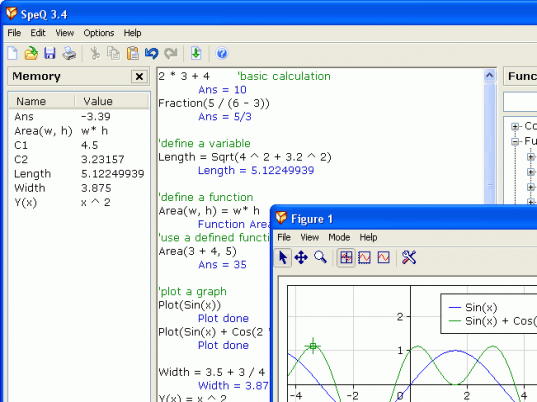 SpeQ Mathematics Screenshot 1
