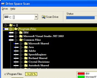 Drive Space Scan Screenshot 1