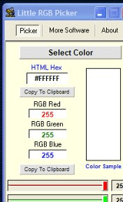 Little RGB Color Picker Screenshot 1