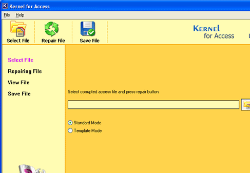 Access File Recovery Screenshot 1