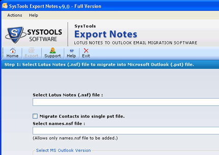 Transfer Mail from Lotus to Outlook Screenshot 1