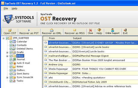 Outlook Server to PST Screenshot 1