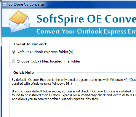Outlook Express to Microsoft Mail Screenshot 1