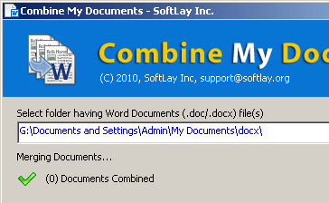 SoftLay Combine My Documents Screenshot 1