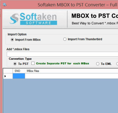 Thunderbird to MS Outlook Screenshot 1