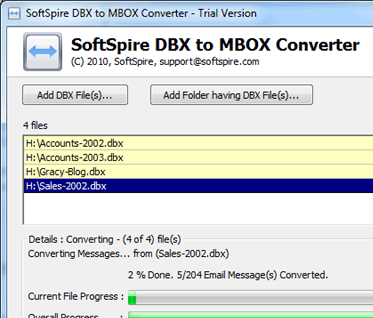 DBX to Mac Mail Conversion Screenshot 1