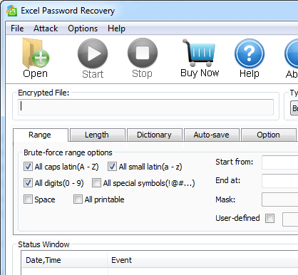 Pwdspysoft Excel Password Recovery Screenshot 1