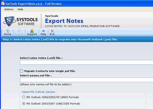 Migrate Notes to Exchange 2010 Screenshot 1