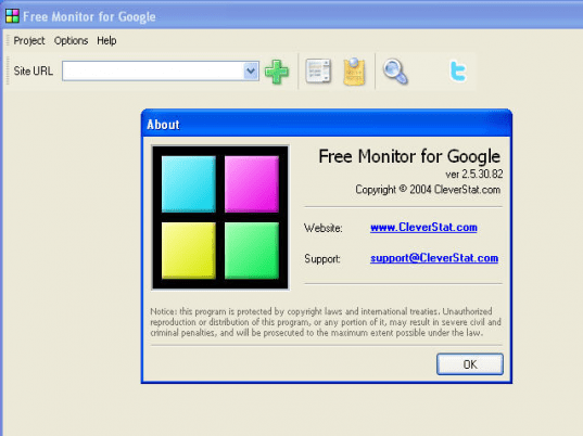 Free Monitor for Google Screenshot 1