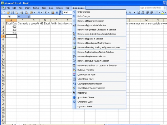 Excel Data Cleaner Screenshot 1