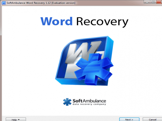 SoftAmbulance Word Recovery Screenshot 1