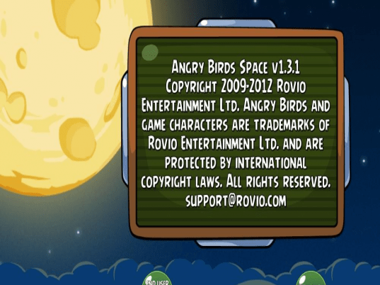 Angry Birds Space Screenshot 1