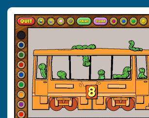 Coloring Book 6: Number Trains Screenshot 1