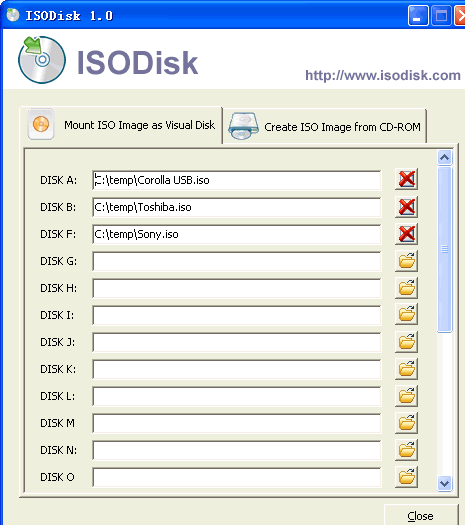 ISODisk Screenshot 1