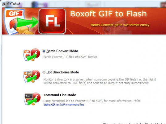 Boxoft GIF To Flash Screenshot 1