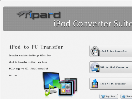 Tipard iPod Converter Suite Screenshot 1