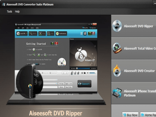 Aiseesoft DVD Converter Suite Platinum Screenshot 1