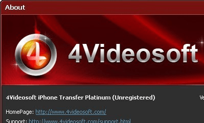 4Videosoft iPhone Transfer Platinum Screenshot 1