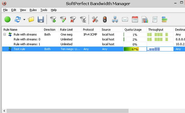SoftPerfect Bandwidth Manager Screenshot 1