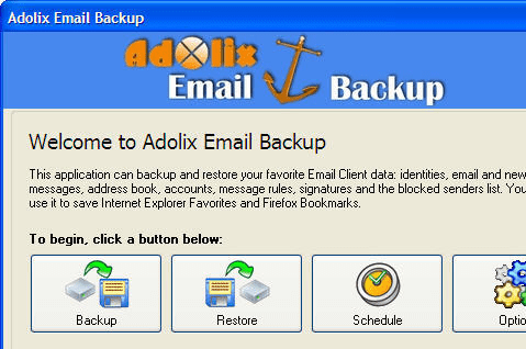 Adolix Email Backup Screenshot 1