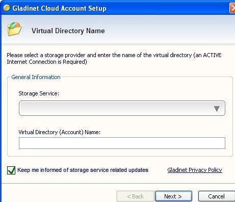 Gladinet Cloud Desktop Screenshot 1