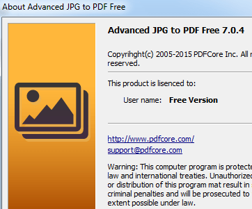 Advanced JPG to PDF Free Screenshot 1