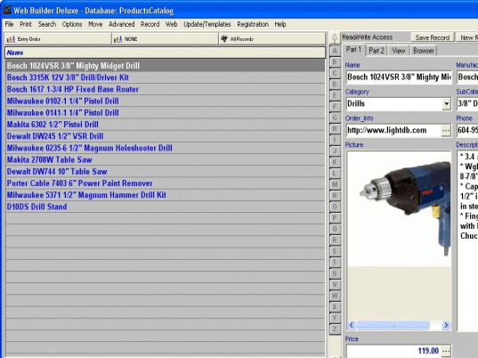 Web Builder Deluxe Screenshot 1