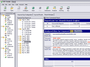 SEO Studio Search Engine Optmization Software Screenshot 1