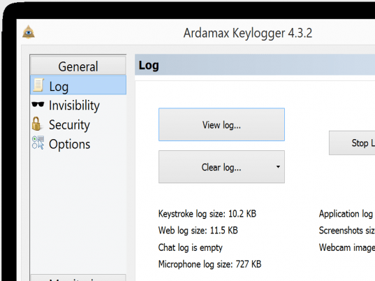 Ardamax Keylogger Screenshot 1