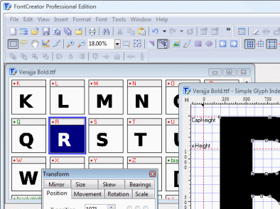 Font Creator Program Screenshot 1