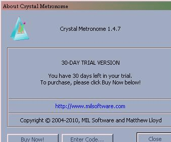 Crystal Metronome Screenshot 1