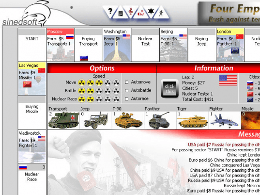 Four Empires: Bush against terrorists Screenshot 1