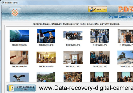 Digital Camera Data Recovery Screenshot 1