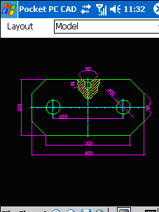 Pocket PC CAD Viewer: DWG, DXF, PLT Screenshot 1