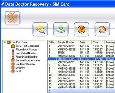 Simcard Contacts Retrieval Tool Screenshot 1